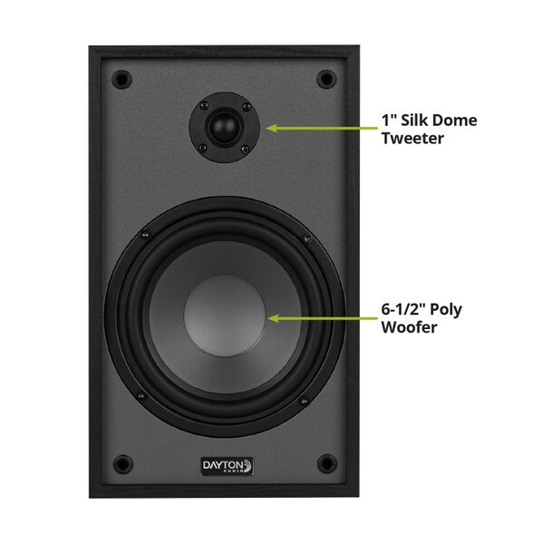 Main product image for Dayton Audio Classic B65 Bookshelf Speaker Pair Black300-254